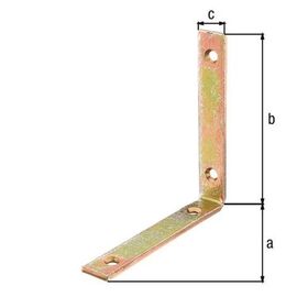 Balkenwinkel L120x120mm B.20mm schmal STA roh galv.verz.d.pass.GAH - VPE: 20