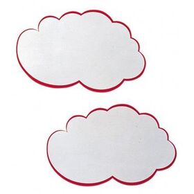 Franken Moderationskarte UMZ WM Wolke weiß/rot 20 St./Pack.