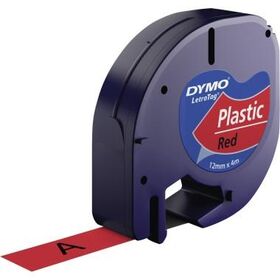 DYMO Schriftbandkassette LetraTag S0721630 12mmx4m sw auf rt