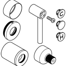 Grohe Hebelgriff ATRIO 2 Stück ha graph gebü