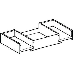 Geberit Schublade iCon oben, für WTU, verkürzte Ausladung 750mm