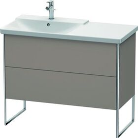 Duravit Waschtischunterbau XSQUARE Becken links 805x1010x473mm basalt matt