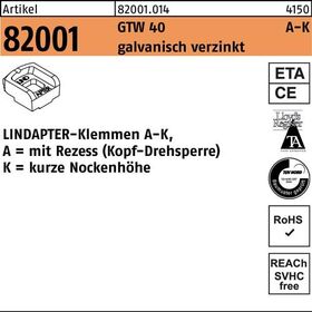 Klemmen R 82001 GTW 40 KM 16/5,5 galv.verz. 1 Stück LINDAPTER