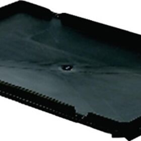 Deckel L600xB400mm schwarz PP f.Drehstapelbehälter LA-KA-PE