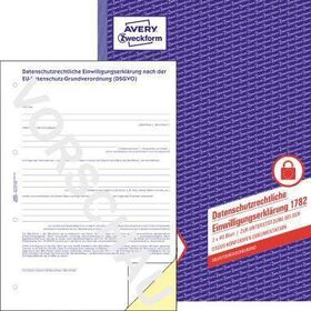 Zweckform Einwilligung DSGVO 1782 A4 SD 2x40Blatt