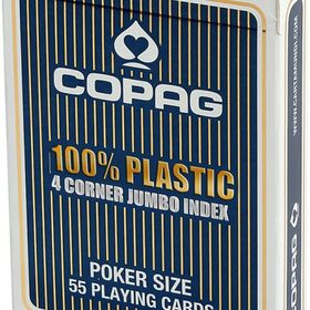 COPAG® Plastik Poker Jumbo Index blau