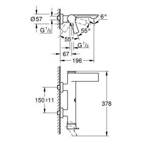 Grohe Einhand-Wannenbatterie ALLURE ha graph