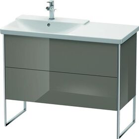 Duravit Waschtischunterbau XSQUARE Be li 805x1010x473mm fla grey hochglanz
