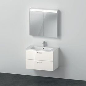 Duravit Badmöbel-Set XBASE 830mm m Spiegelschr. BETTER we hochglanz