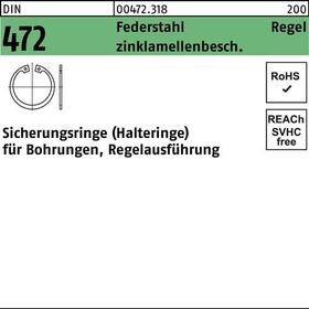 Sicherungsring DIN 472 12x 1 Federstahl zinklamellenb. Regelausf. 1000 Stück - VPE: 1000
