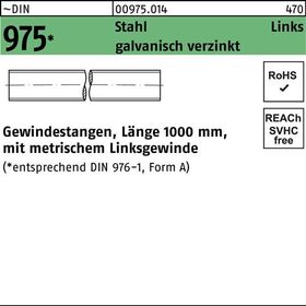 Gewindestange DIN 975 links M12 -LHx 1000mm Stahl galv.verz. 1 Stück