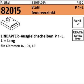 Ausgleichscheibe R 82015 GTW 40 P1 M12/6,0 Stahl feuerverz. 1St. LINDAPTER