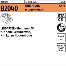 Klemme R 82040 KM 16 Sphäroguß feuerverz. 1 Stück LINDAPTER