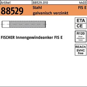 Innengewindeanker R 88529 FIS E11x85 M6 Stahl galv.verz. 10St. FISCHER - VPE: 10