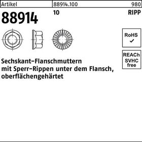 Sechskantflanschmutter R 88914 Sperr-Ripp M5 10 500 Stück - VPE: 500