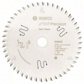 Kreissägeblatt AD 165mm Z.48 WZ Bohr.20mm Schnitt-B.1,8mm HM