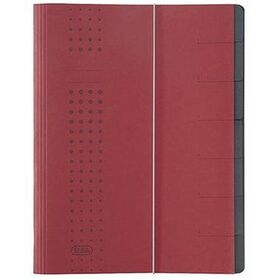ELBA Ordnungsmappe chic 400002021 DIN A4 7Fächer Karton bordeaux
