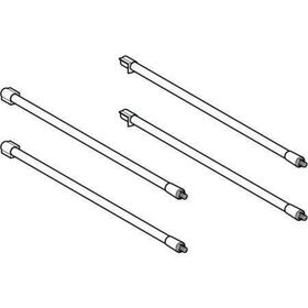 KG Relingstange f. Ausz., re/li, L:350mm zu allen Acanto Schubkästen unten