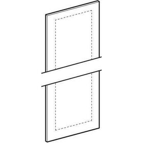 GE Tür mit Spiegel ohne Griff, weiß Smyle Square Seitenschrank, B: 36cm