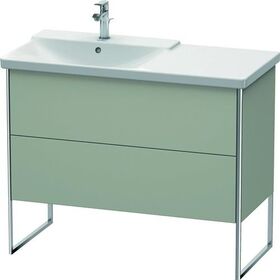 Duravit Waschtischunterbau XSQUARE Be links 805x1010x473mm taupe seidenmatt