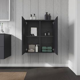 Duravit Halbhochschrank L-CUBE 700x243x800mm graphit matt