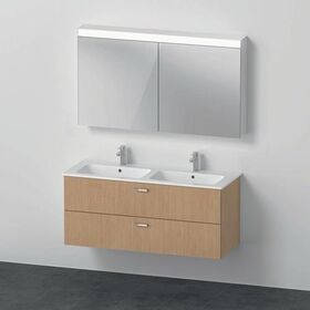 Duravit Badmöbel-Set XBASE 130cm m Spiegelschr. BETTER europ. eiche