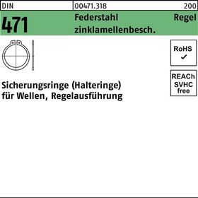 Sicherungsring DIN 471 50x 2 Federstahl zinklamellenb. Regelausf. 100 Stück - VPE: 100