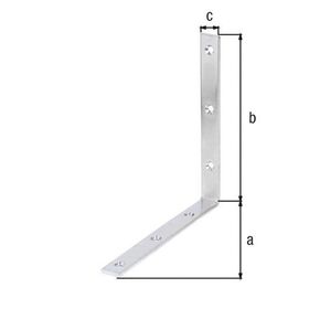 Balkenwinkel L180x180mm B.20mm schmal STA roh galv.verz.d.pass.GAH - VPE: 10