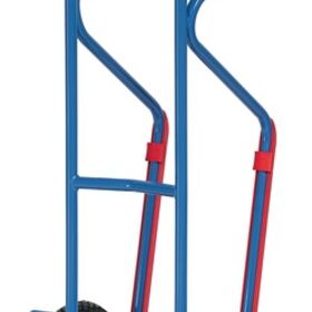 Stapelkarre H.1300mm Schaufel-L250xB320mm Luft-Bereifung Trgf.300kg blau FETRA