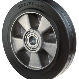 Lenkrad Elastic-Vollgummi Naben-L.60mm Rad-B.50mm D.180mm BS ROLLEN