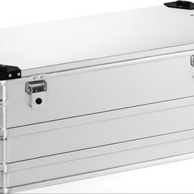 Aluminiumbox L782xB385xH380mm 91l m.Klappverschluss u.Stapelecken