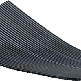 Gummifeinriefenmatte B.1,2m L.10m D.3mm schwarz NR/SBR m.Gewebeeinlage Rl. - VPE: 12