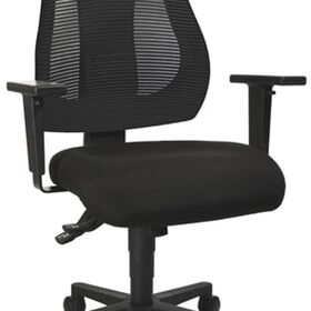 Bürodrehstuhl m.Synchrontechnik schwarz/schwarz 420-530mm o.Armlehnen TOPSTAR