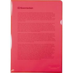Soennecken Sichthülle 1468 DIN A4 PP rot 50 St./Pack.