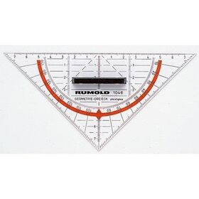 RUMOLD Geometriedreieck 1046 16cm Plexiglas transparent