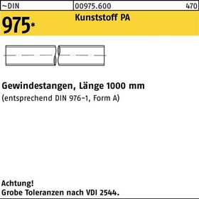 Gewindestange DIN 975 M8x 1000mm Polyamid 1 Stück