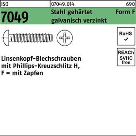 Blechschraube ISO 7049 LIKO Zapfen/PH F 2,2x13-H Stahl geh.galv.verz. 2000St. - VPE: 2000