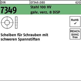 Scheibe DIN 7349 21x 44x 8 Stahl 100HV galv.verz. 8 DiSP 25 Stück - VPE: 25