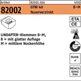 Klemmen R 82002 GTW 40 MM 10/5,0 feuerverz. 1 Stück LINDAPTER