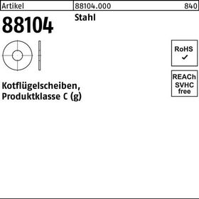 Kotflügelscheibe R 88104 5,3x25x1,5 Stahl 200 Stück - VPE: 200