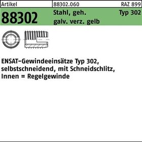 Gewindeeinsatz R 88302 Typ 302 M20x27 Stahl geh.galv.verz. gelb 1St. ENSAT