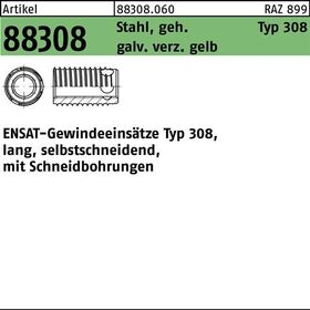 Gewindeeinsatz R 88308 Typ 308 M12x22 Stahl geh.galv.verz. gelb 50St. ENSAT - VPE: 50