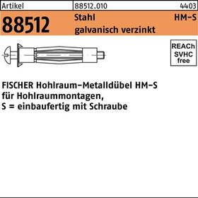 Hohlraumdübel R 88512 HM 5x 37 S Stahl galv.verz. 50 Stück FISCHER - VPE: 50