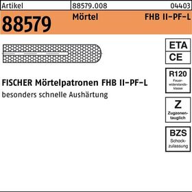Mörtelpatrone R 88579 FHBII-PF 16x145 f.FHB-L 10 Stück FISCHER - VPE: 10
