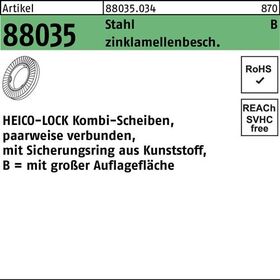 Kombischeibe R 88035 HKB-10 Stahl flZnnc 200 Stück HEICO - VPE: 200