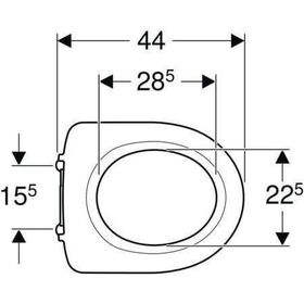 Geberit WC-Sitzring iCon barrierefrei weiß