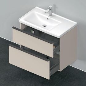 Duravit Waschtischunterbau D-NEO 625x784x452mm 1 Ausz. 1 Schubk. taupe