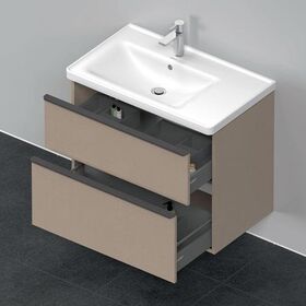 Duravit Waschtischunterbau D-NEO 625x784x452mm 1 Ausz. 1 Schubk. leinen