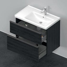 Duravit Waschtischunterbau D-NEO 625x784x452mm 1 Ausz. 1 Schubk. Ei sw