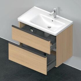 Duravit Waschtischunterbau D-NEO 625x784x452mm 1 Ausz. 1 Schubk. Ei natur